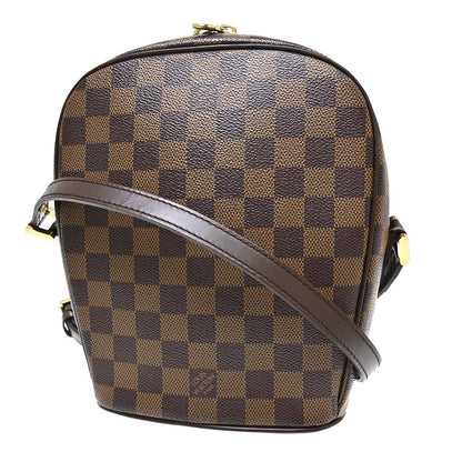 Louis Vuitton Ipanema Damier Ebene, Brown, Canvas, Shoulder Bag