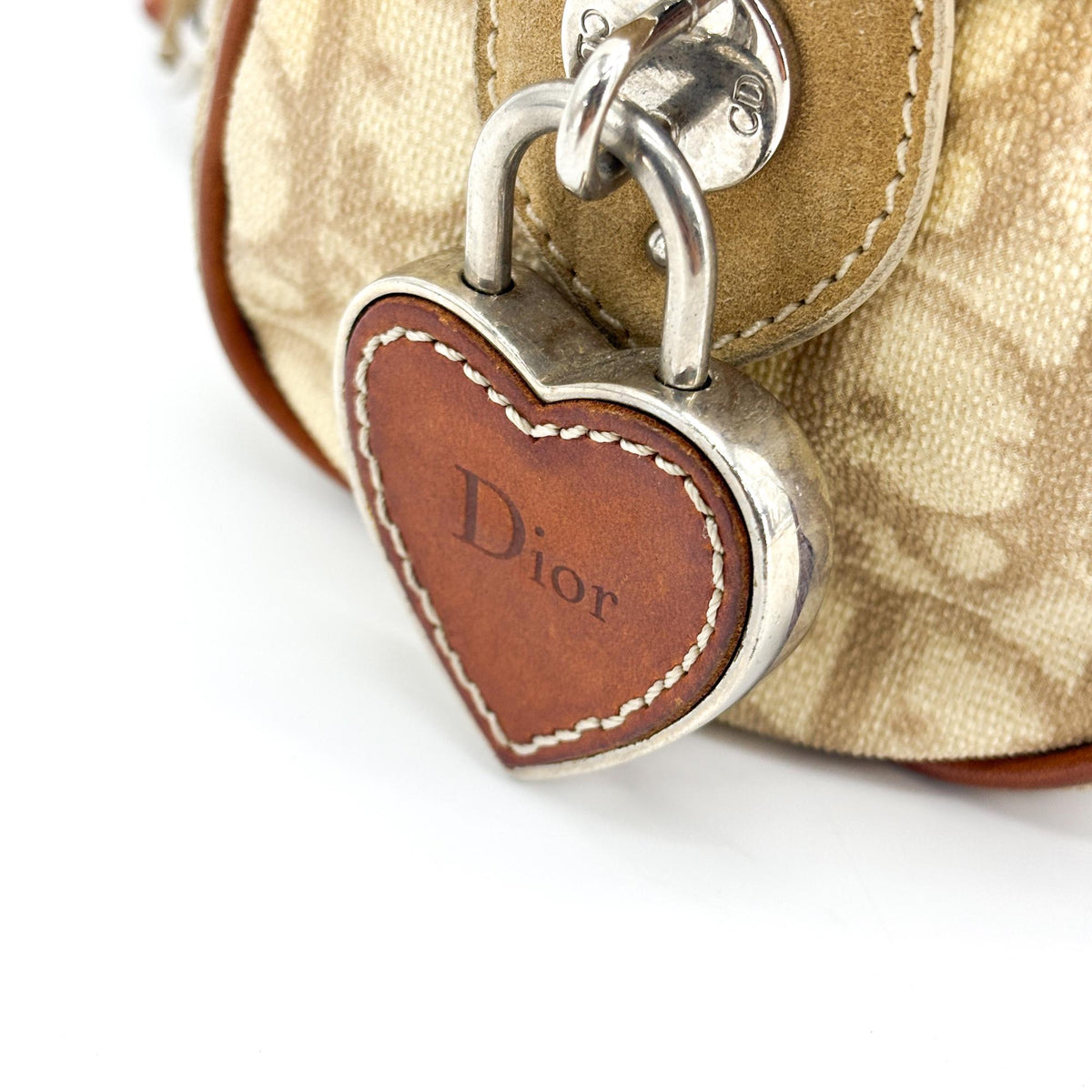 Christian Dior Vintage Trotter Romantique Boston Diorissimo Coated Canvas, Brown, Canvas, Handbag