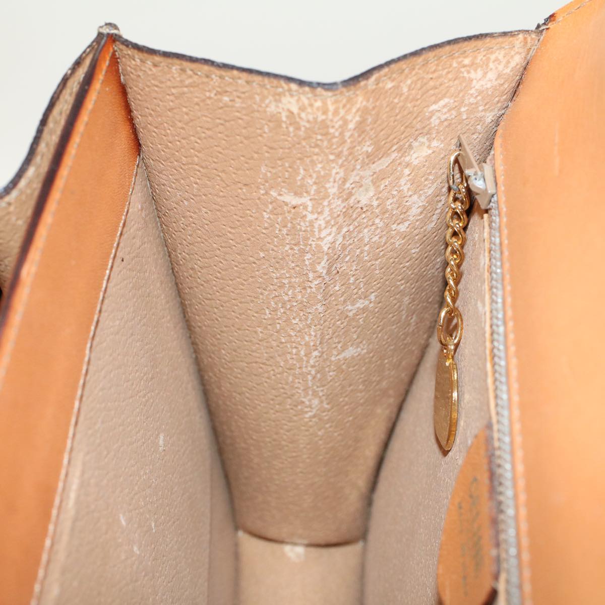 Celine C Macadam Handbag PVC Leather, BROWN, PVC, Handbag