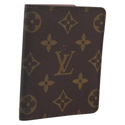 Louis Vuitton Bifold Card Case Canvas, Brown, Canvas, Clutch