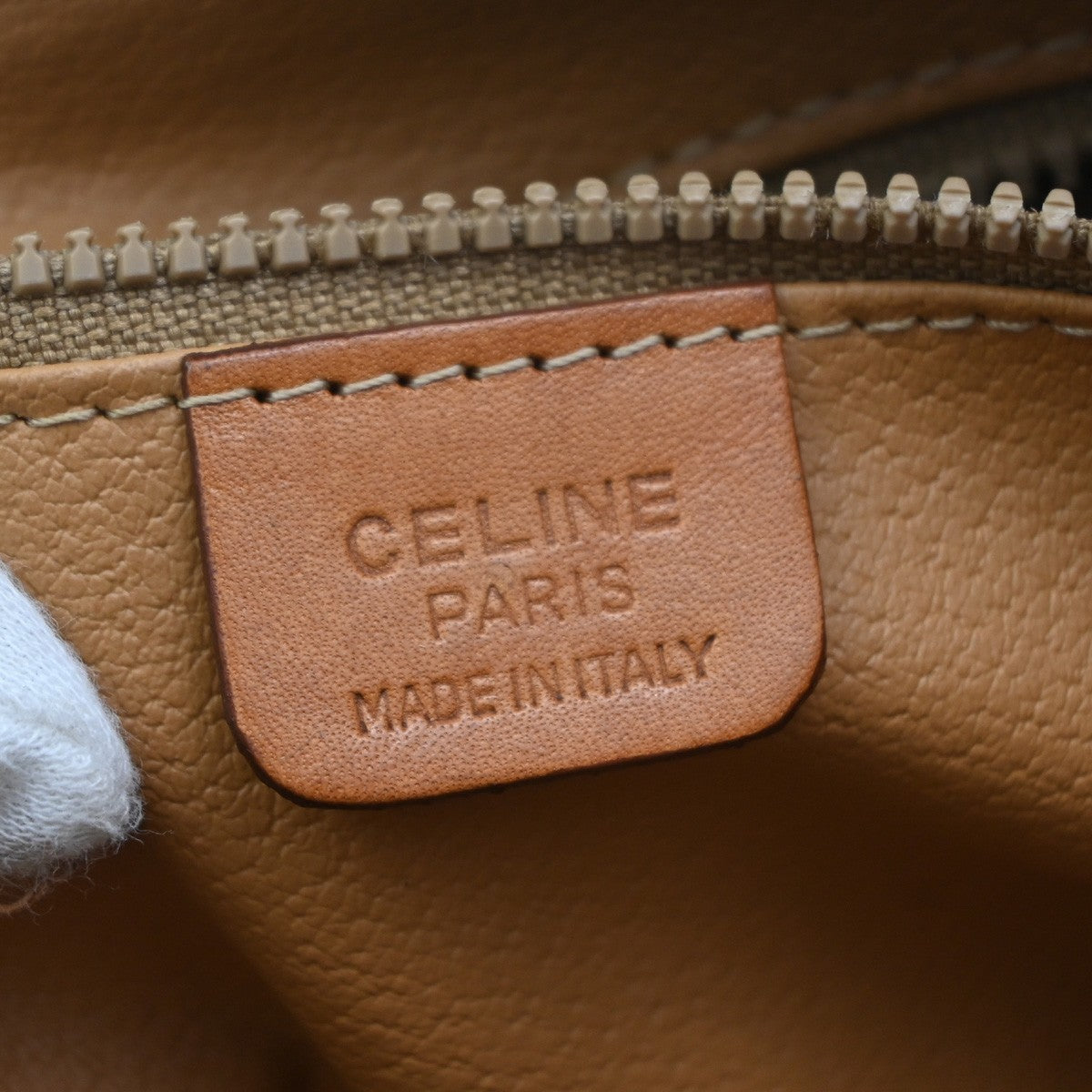 Celine Boston Triomphe XL Coated Canvas, Brown, Canvas, Handbag