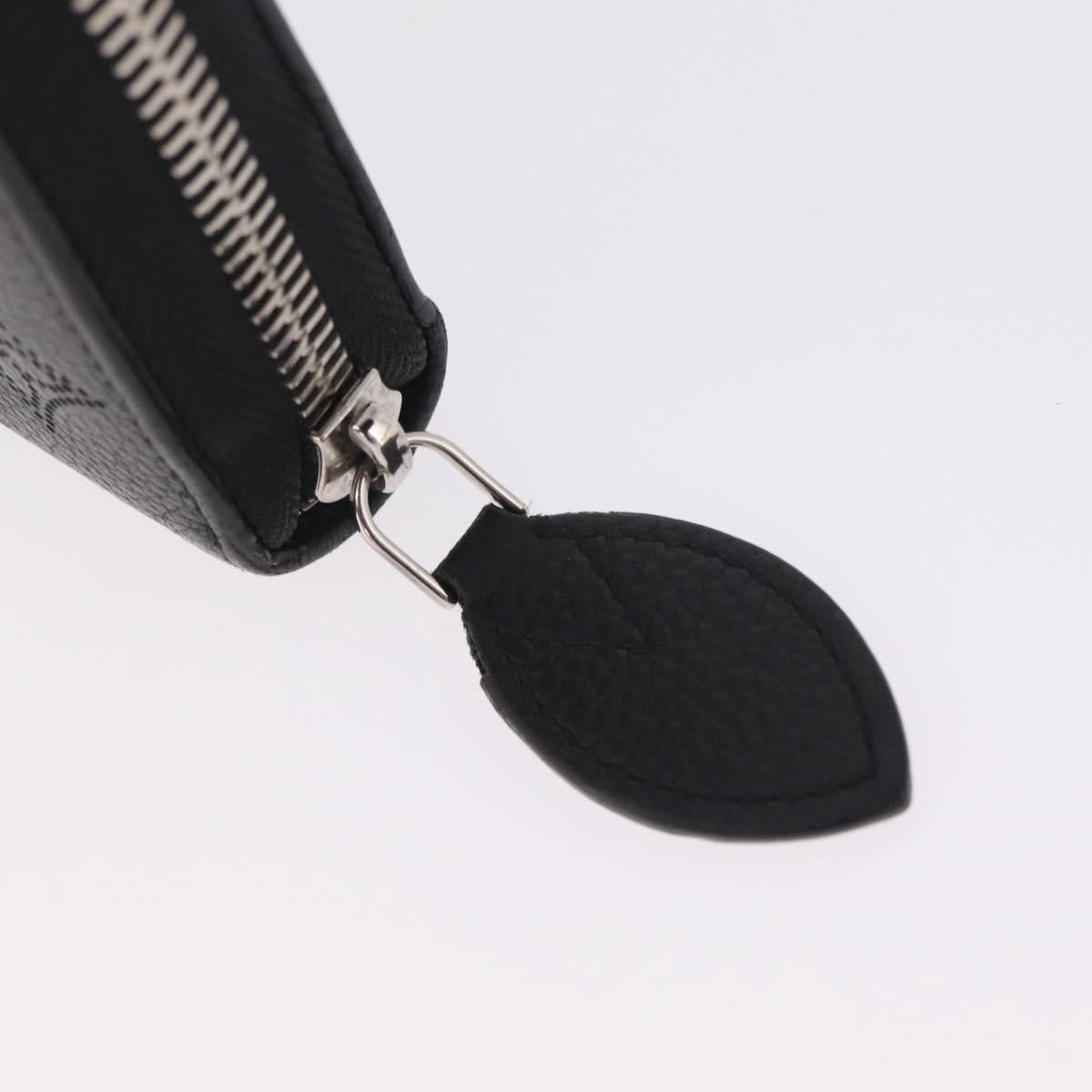 Louis Vuitton Zippy Mahina Leather, Black, Leather, Wallet