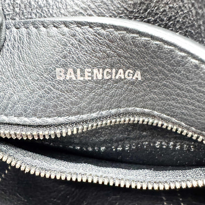 Balenciaga Everyday Patent, Silver, Leather, Tote Bag