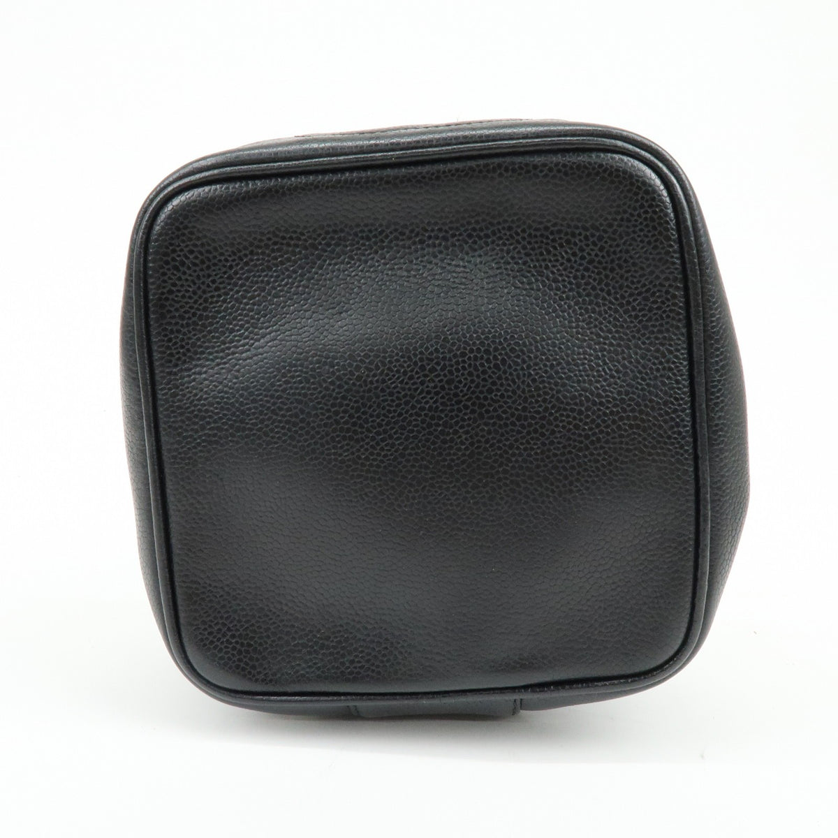 Chanel Vintage Timeless Cosmetic Case Caviar, Black, Leather, Clutch
