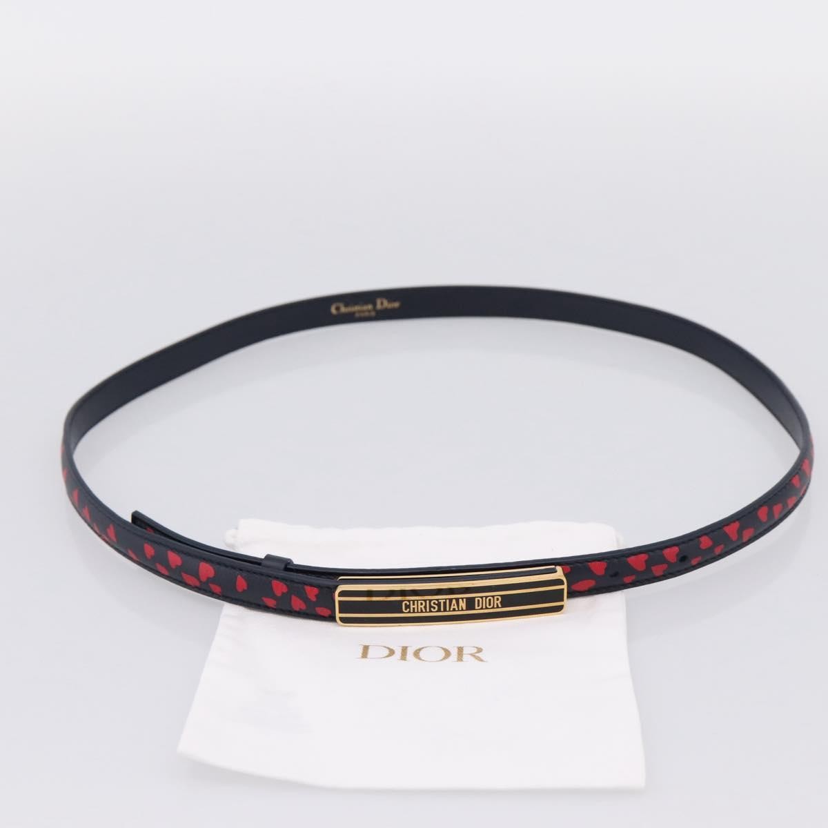 Christian Dior Vintage belt Canvas, Black, Leather, Belt