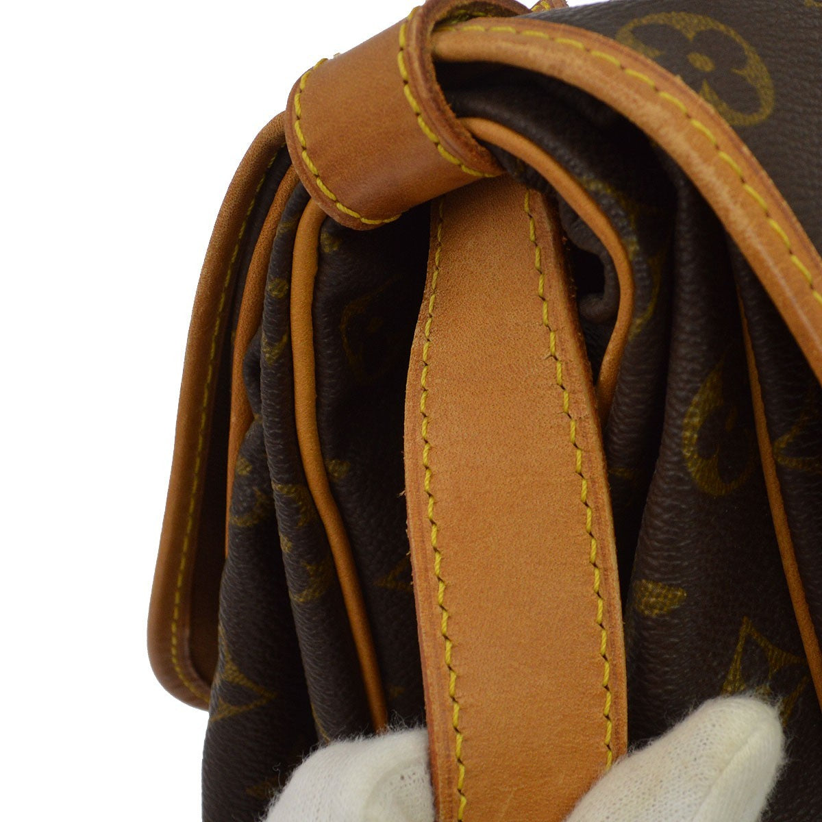 Louis Vuitton Saumur Monogram Canvas, Brown, Canvas, Shoulder Bag
