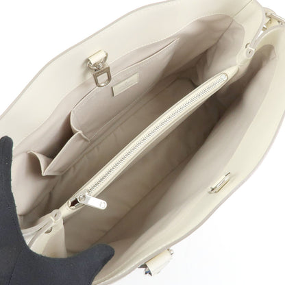 Louis Vuitton Passy Epi Leather, White, Leather, Tote Bag