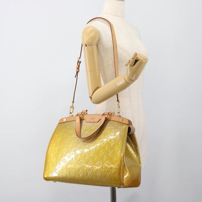 Louis Vuitton Blair Monogram Vernis, Beige, Patent Leather, Handbag