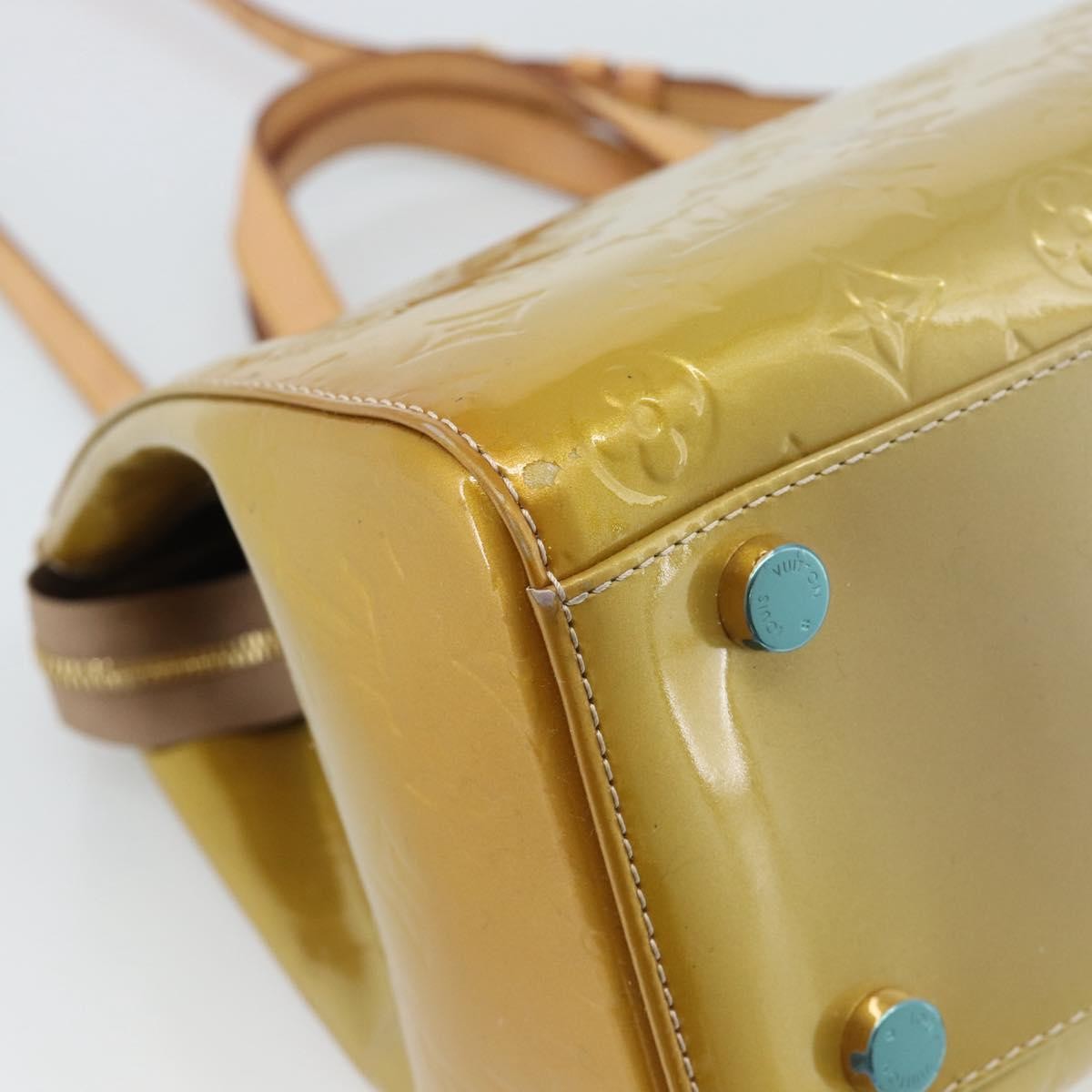 Louis Vuitton Blair Monogram Vernis, Beige, Patent Leather, Handbag