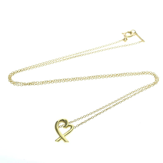 Tiffany & Co. Paloma Picasso Loving Heart Pendant 18K Yellow Gold, Gold, Yellow Gold, Necklace