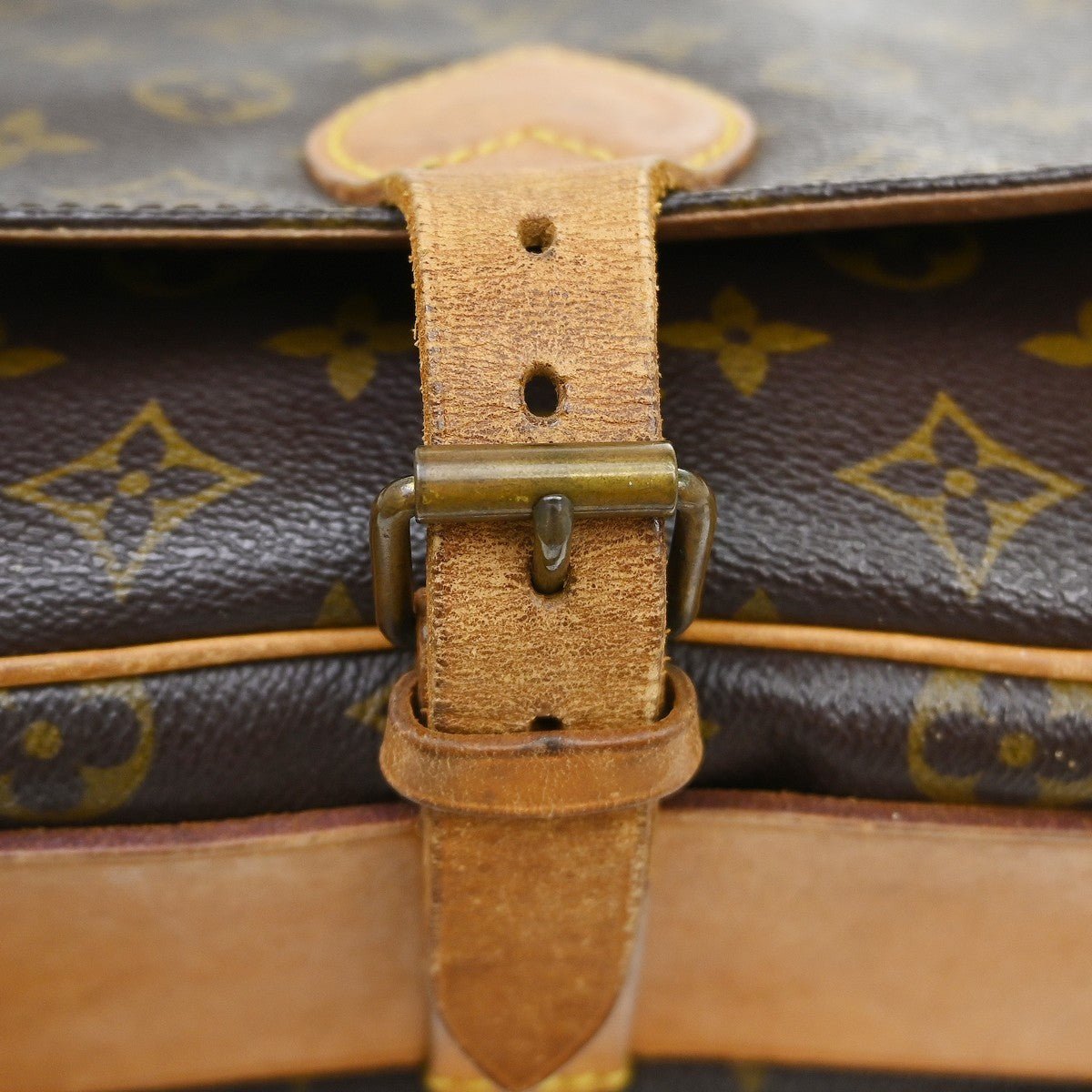 Louis Vuitton Cartouchiere Monogram Canvas, Brown, Canvas, Handbag