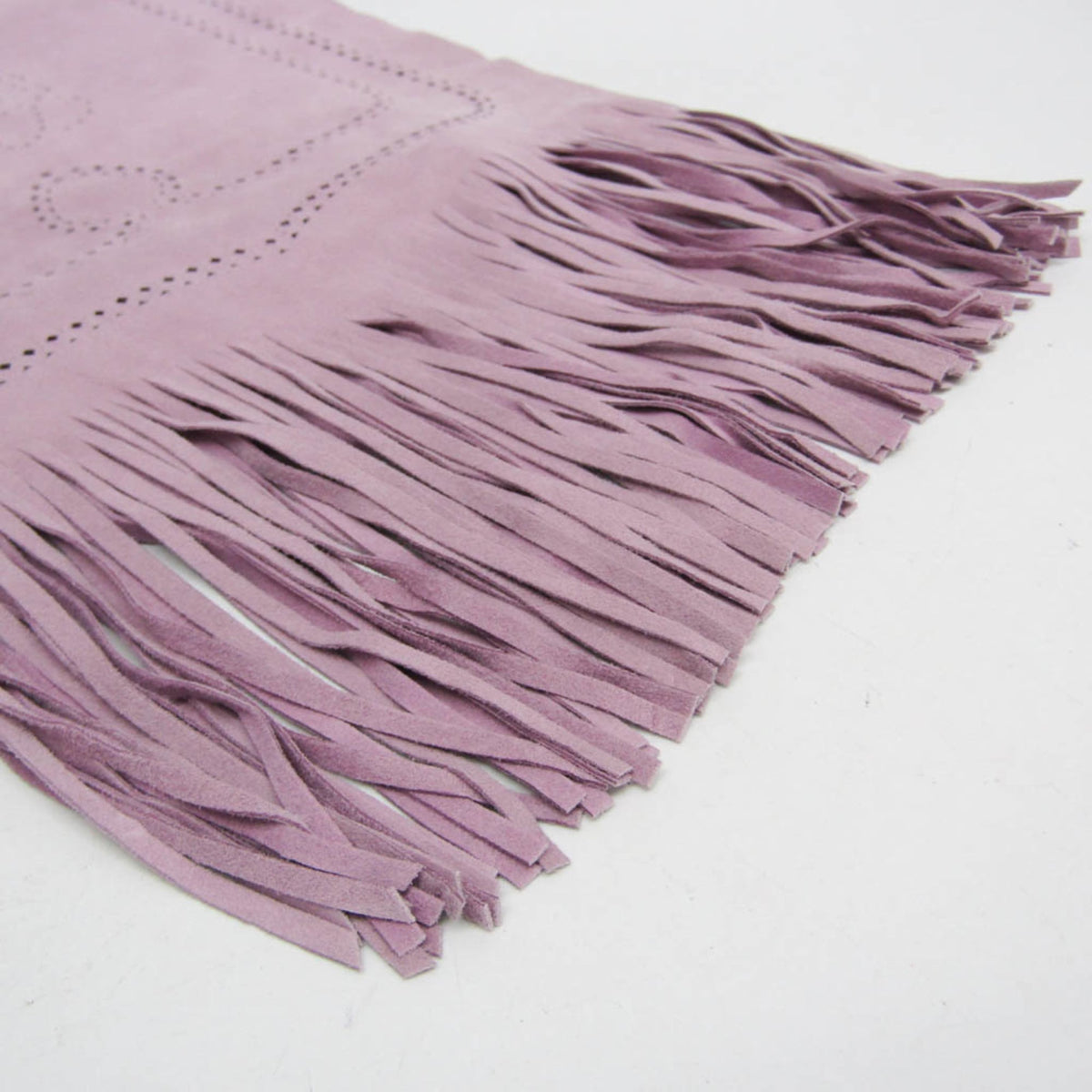 Loewe Scarf Suede, Purple, Leather, Scarf