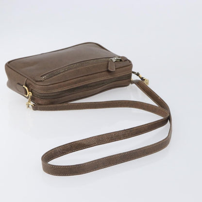 Gucci Shoulder Leather, Brown, Leather, Shoulder Bag