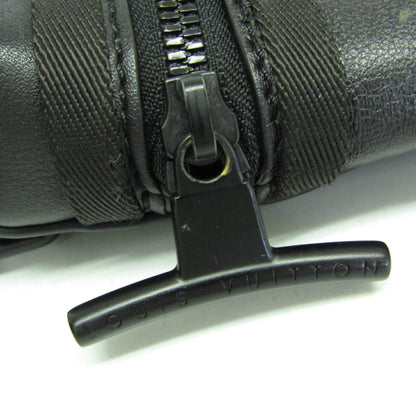 Louis Vuitton Messenger Dark Infinity Leather with Monogram Eclipse Glaze Canvas, Black, Leather, Shoulder Bag