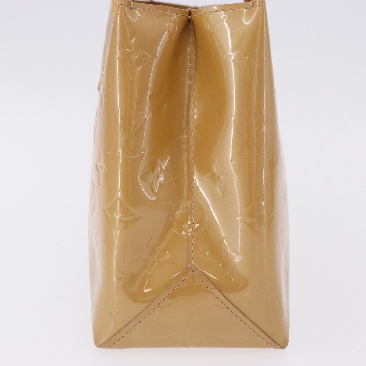 Louis Vuitton Reade Monogram Vernis, Beige, Patent Leather, Handbag