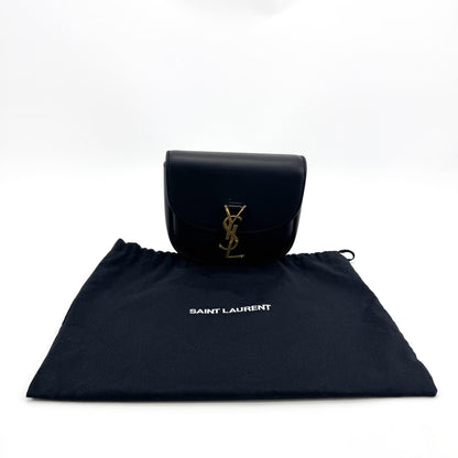 Saint Laurent Kaia Leather, Black, Leather, Shoulder Bag