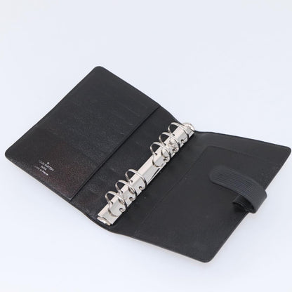 Louis Vuitton Agenda Cover Epi Leather, Black, Leather, Wallet