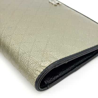 Chanel 19 Flap Quilted Lambskin, Gold, Calfskin, Wallet