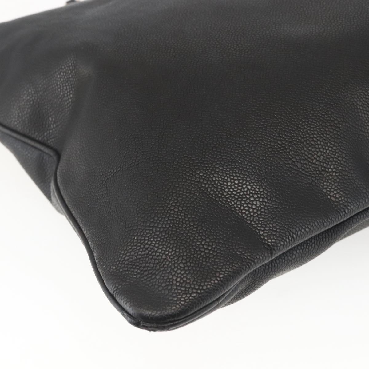 Chanel Grand Shopping Tote Quilted Calfskin, BLACK, LEATHER, Shoulder bag