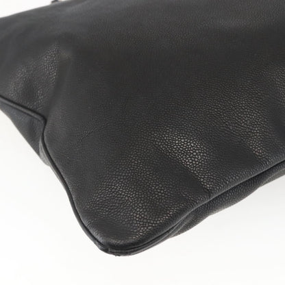 Chanel Grand Shopping Tote Quilted Calfskin, BLACK, LEATHER, Shoulder bag