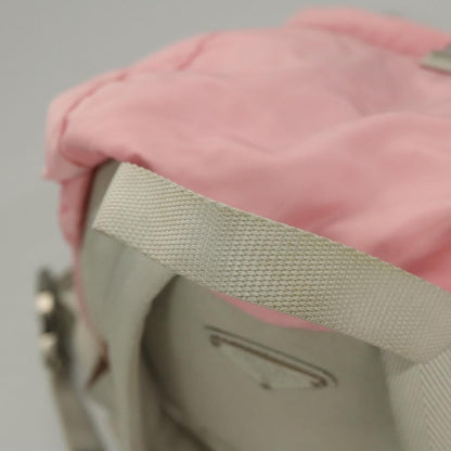 Prada Single Buckle Pocket Tessuto, Pink, Nylon, Backpack