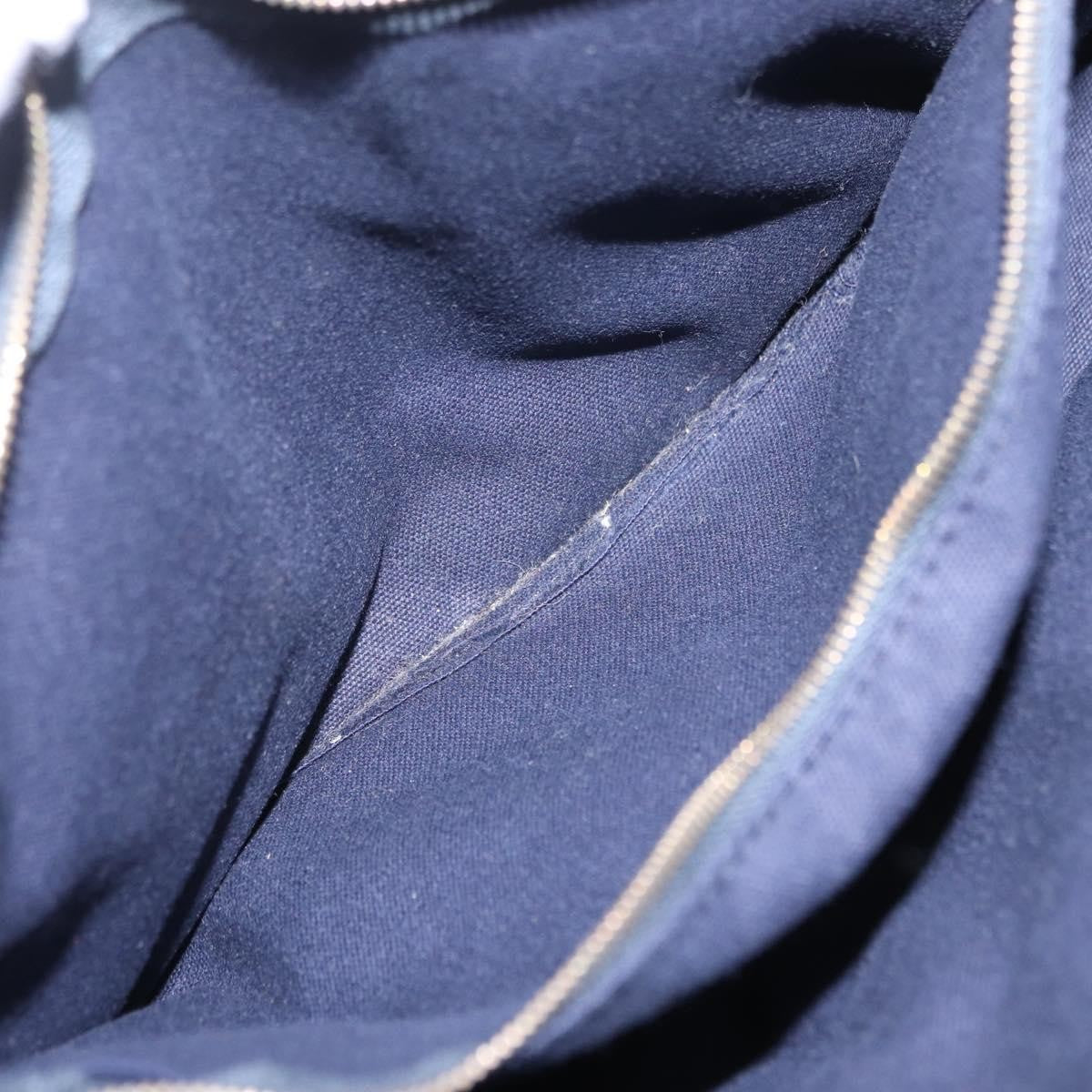 Hermes Fourre Tout Toile, Navy, Canvas, Tote Bag