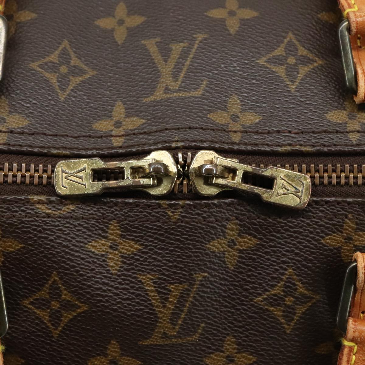 Louis Vuitton Keepall Bag Monogram Canvas, BROWN, CANVAS, Travel bag