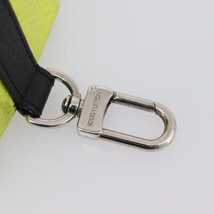 Louis Vuitton Square Pouch Bag Charm and Key Holder Leather, Gray, Leather, Charm