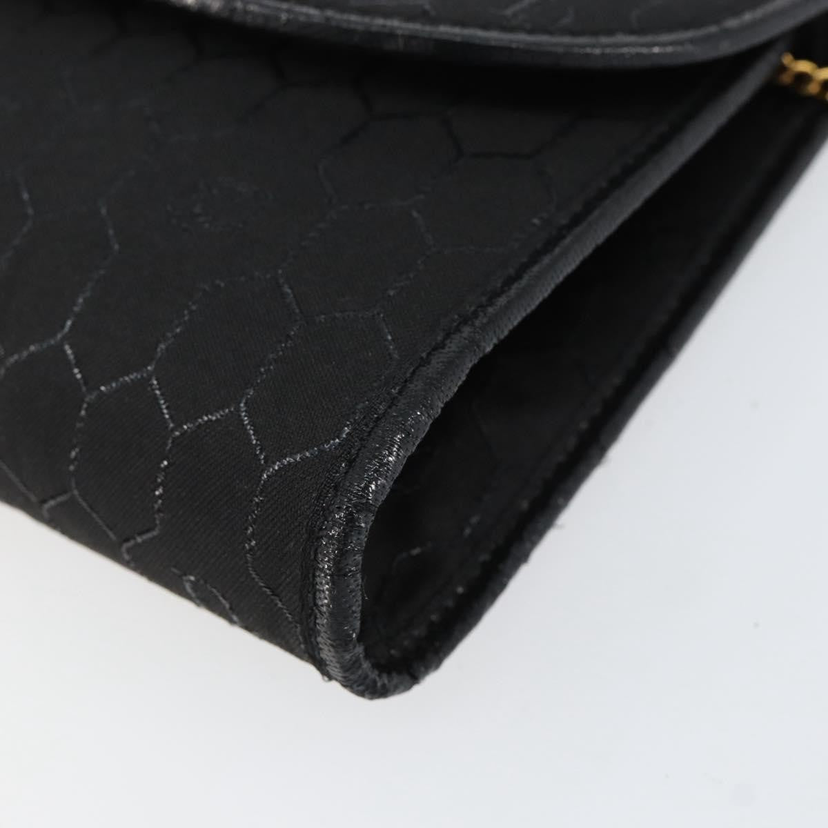 Christian Dior Vintage Honeycomb Canvas, Black, Canvas, Shoulder Bag