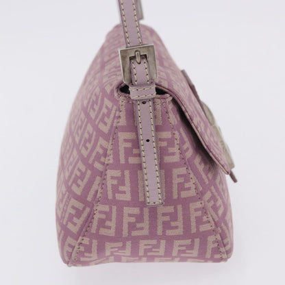Fendi Baguette Zucchino Canvas, Purple, Canvas, Handbag