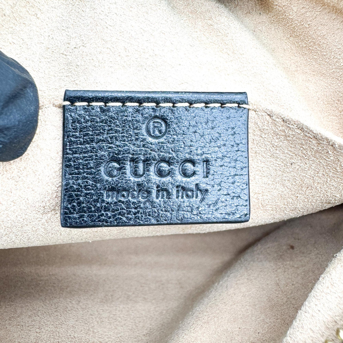 Gucci Ophidia Suede, Black, Leather, Briefcase