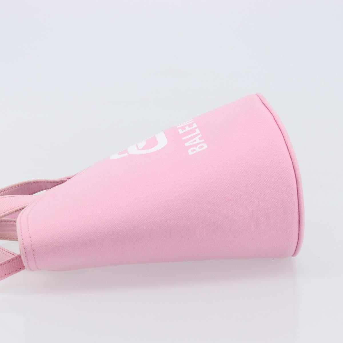 Balenciaga Wave Bucket Printed Canvas, Pink, Canvas, Tote Bag