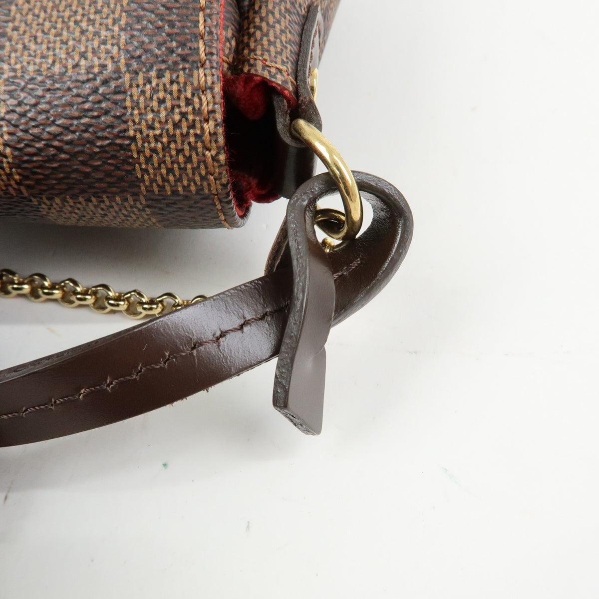 Louis Vuitton Favorite Damier, Brown, Canvas, Handbag