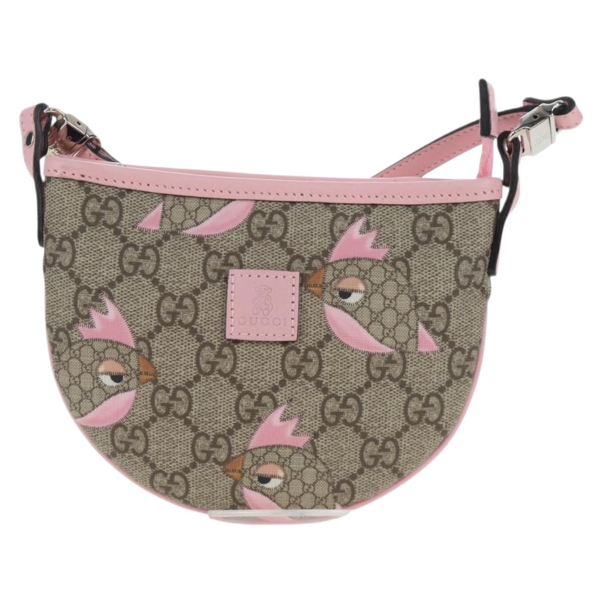 Gucci Children's Zip Printed GG Coated Canvas, Beige, Canvas, Backpack