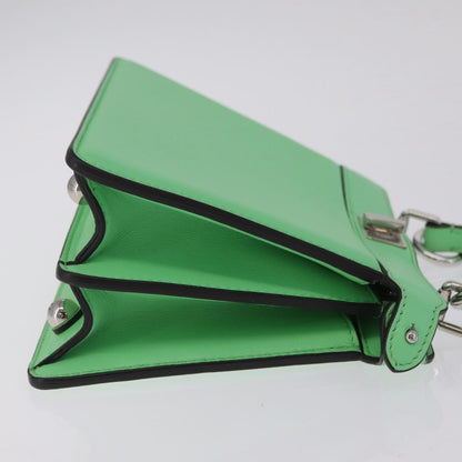Fendi Peekaboo ISeeU Leather, Green, Leather, Handbag