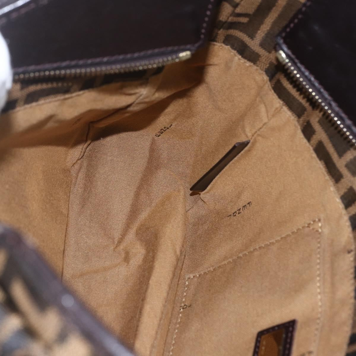 Fendi Chef Zucca Canvas, Brown, Canvas, Tote Bag