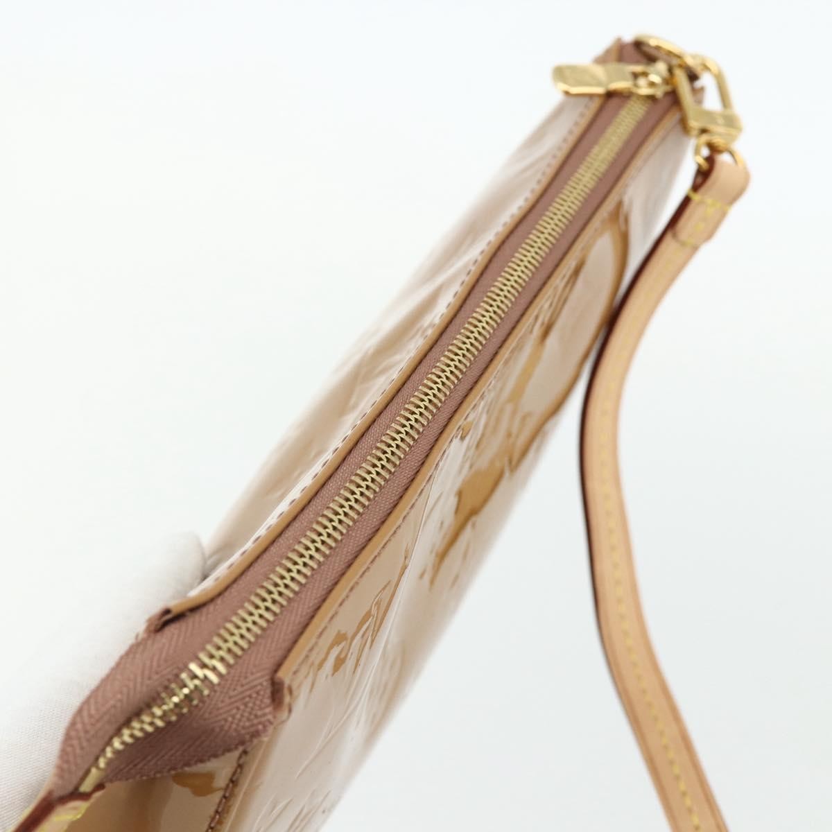 Louis Vuitton Pochette Accessoires NM Monogram Vernis, Brown, Patent Leather, Clutch