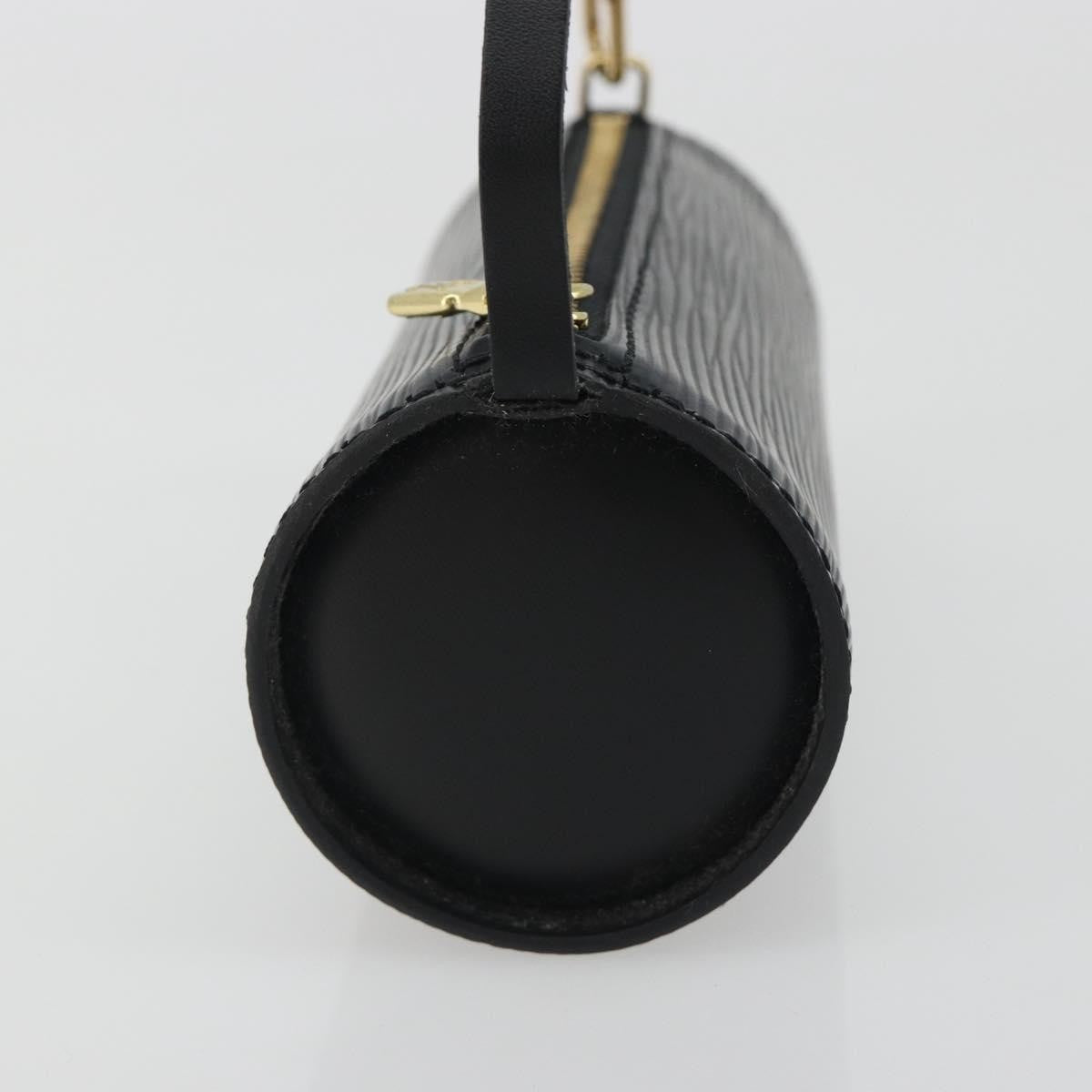 Louis Vuitton Soufflot Pochette Epi Leather, Black, Leather, Clutch