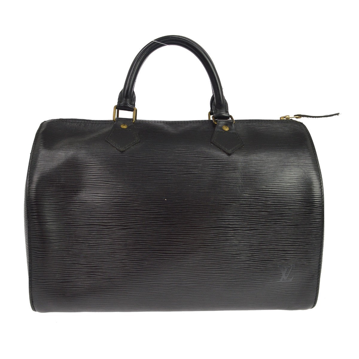 Louis Vuitton Speedy Epi Leather, Black, Leather, Handbag
