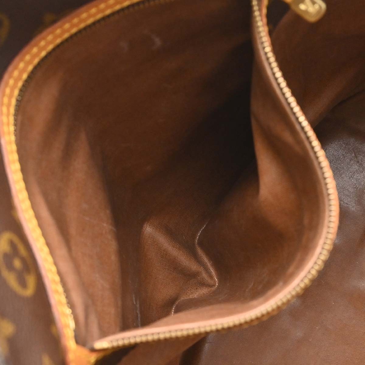 Louis Vuitton Shopping Sac Monogram Canvas, Brown, Canvas, Handbag