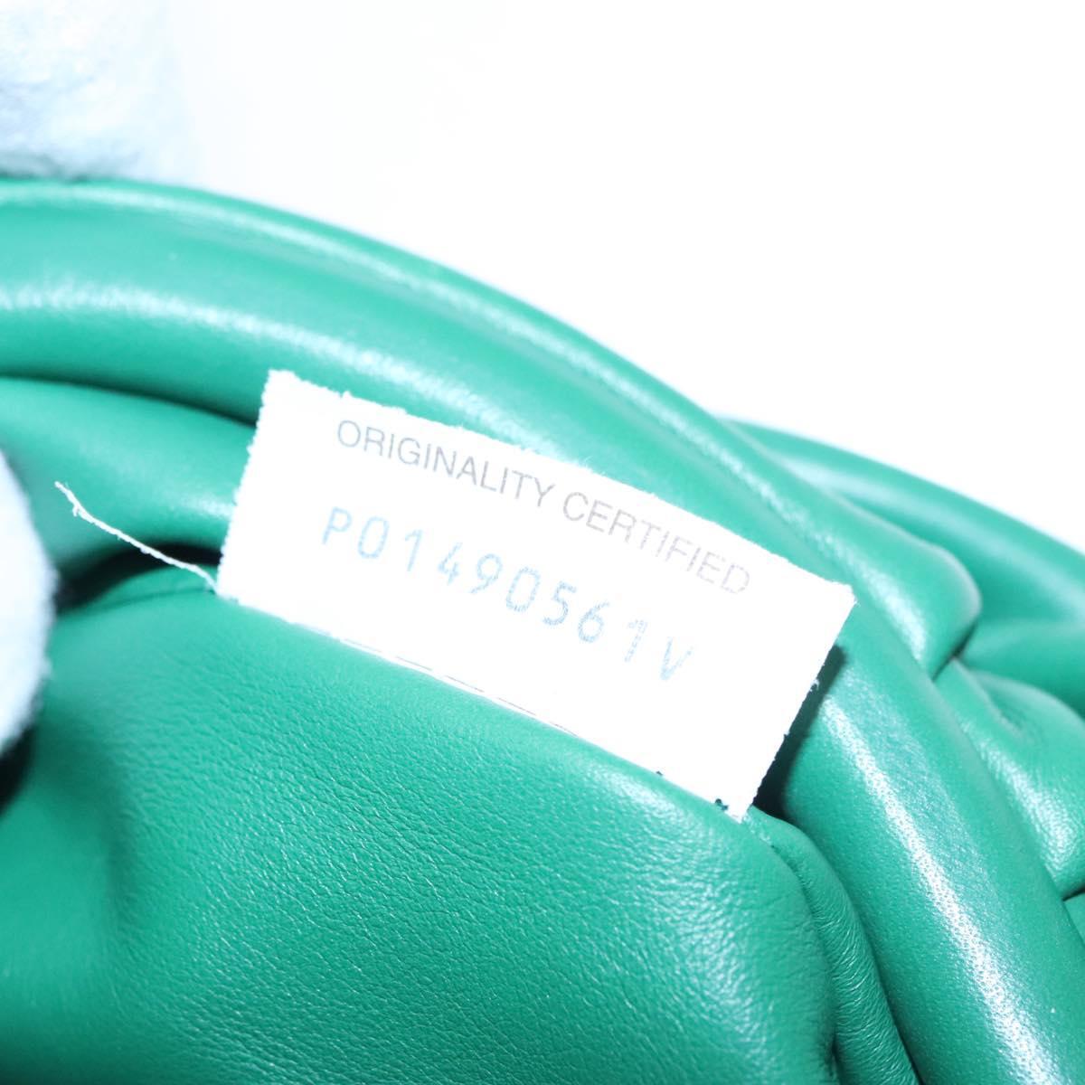 Bottega Veneta The Chain Pouch Leather, Green, Leather, Clutch