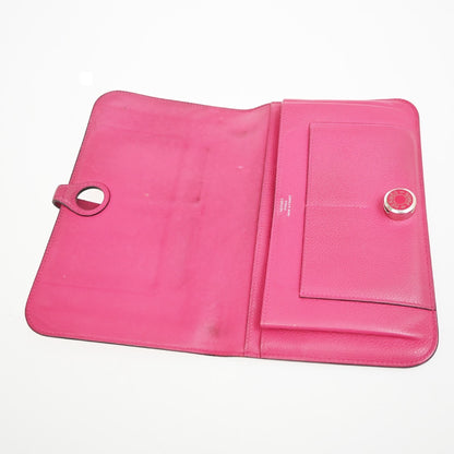 Hermes Dogon Duo Combined Leather, Pink, Leather, Wallet
