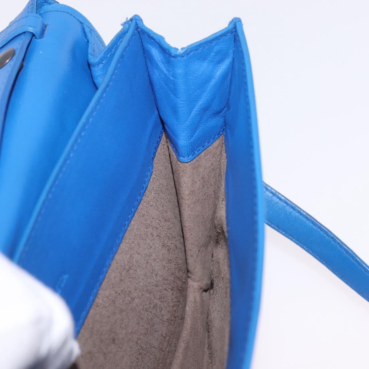 Bottega Veneta Shoulder Leather, Blue, Leather, Shoulder Bag