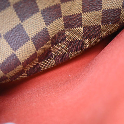 Louis Vuitton Naviglio Damier Ebene, Brown, Canvas, Shoulder Bag
