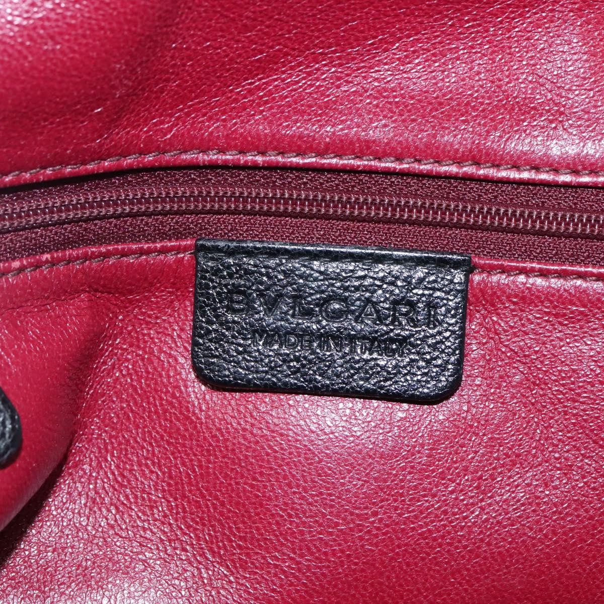 Bvlgari Chandra Leather, Black, Leather, Shoulder Bag
