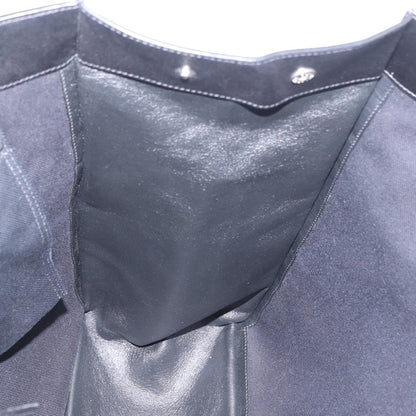 Saint Laurent Rive Gauche Shopper Embossed Leather, Black, Leather, Tote Bag