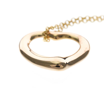 Tiffany & Co. Elsa Peretti Open Heart Pendant 18K Rose Gold, Pink, Pink Gold, Necklace