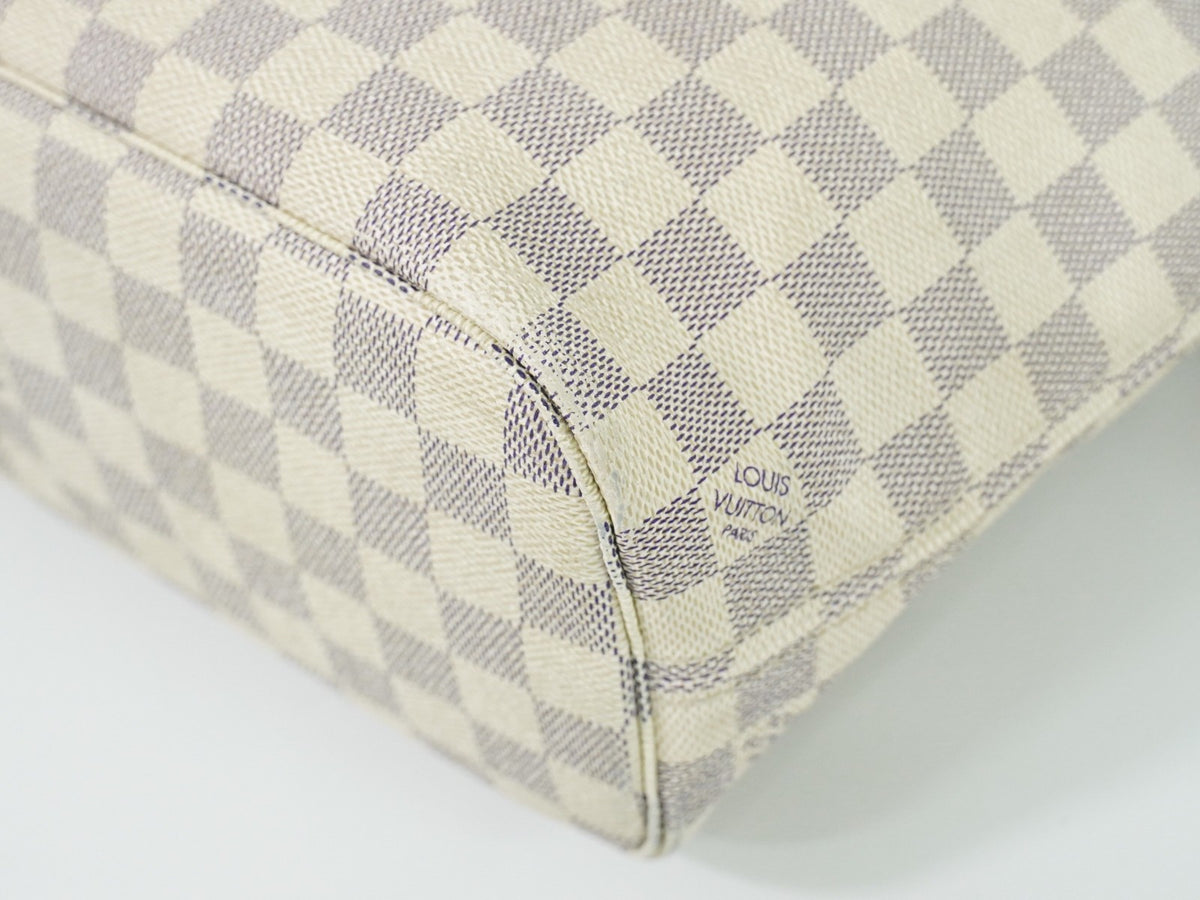 Louis Vuitton Neverfull Damier, Beige, Canvas, Tote Bag