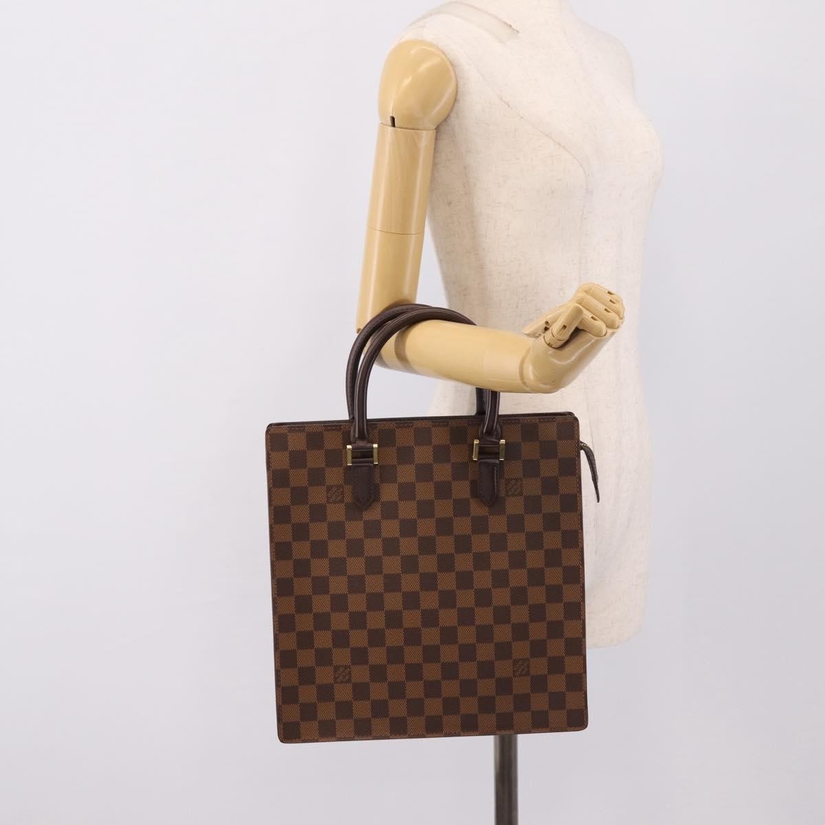 Louis Vuitton Venice Sac Plat Damier, Brown, Canvas, Tote Bag