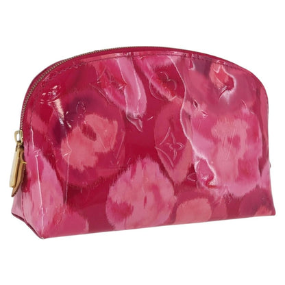 Louis Vuitton Cosmetic Case Limited Edition Monogram Vernis Ikat, Pink, Patent Leather, Toiletry Case